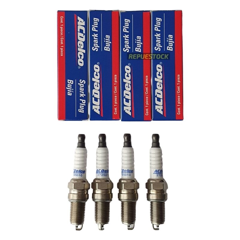 Bujías Chevrolet Spark GT/ Sail/ N300/ N200/ Alto (4 Unidades)