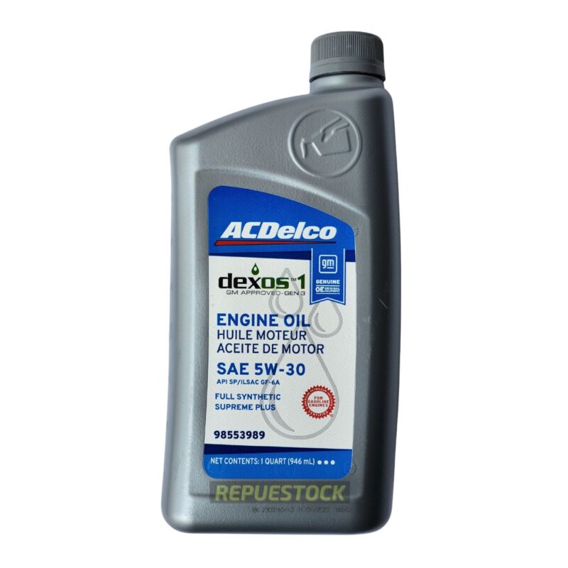 Aceite de Motor Sintético 5W-30 Chevrolet Tracker 2013 - 2021