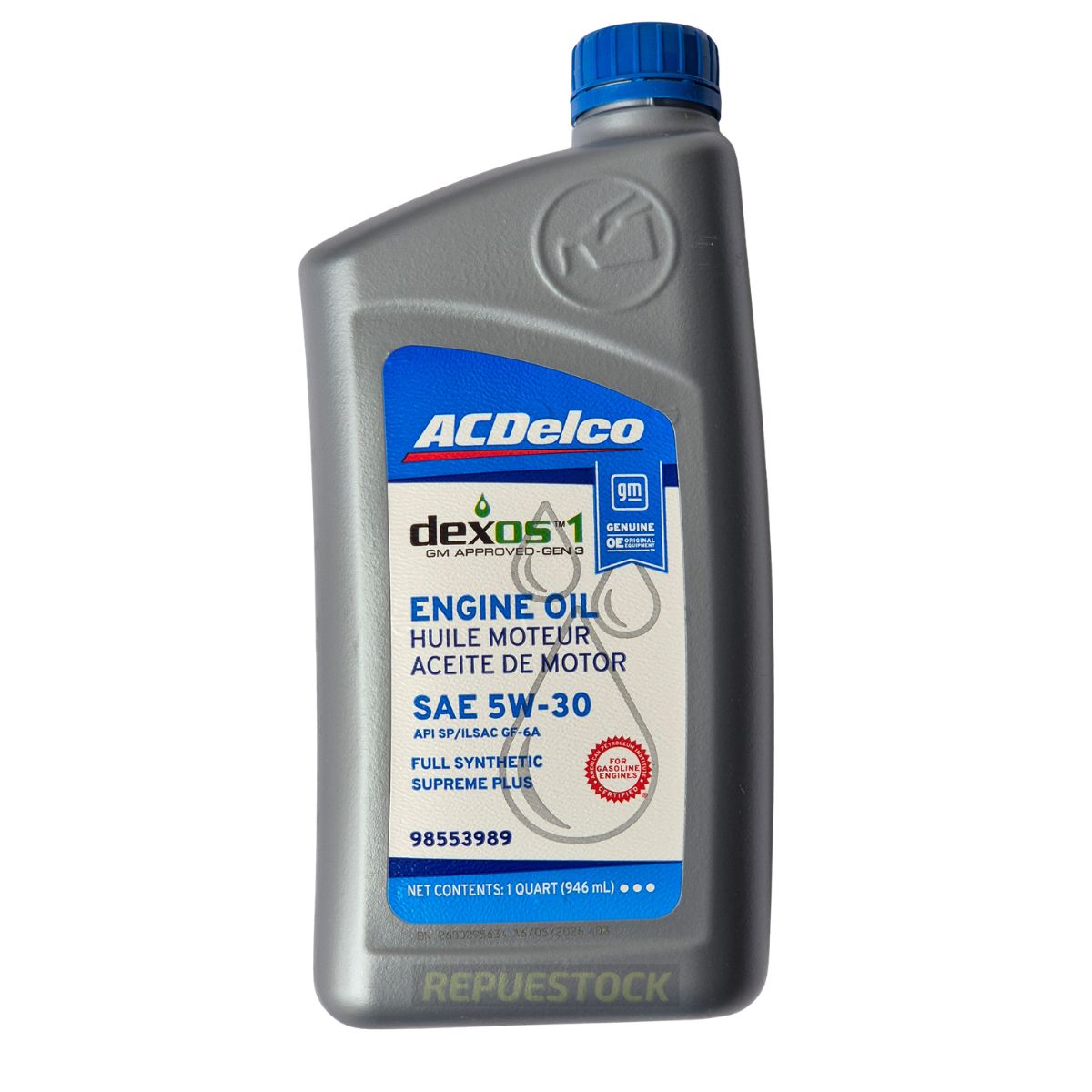 Aceite de Motor Sintético 5W-30 Chevrolet Tracker 2013 - 2021