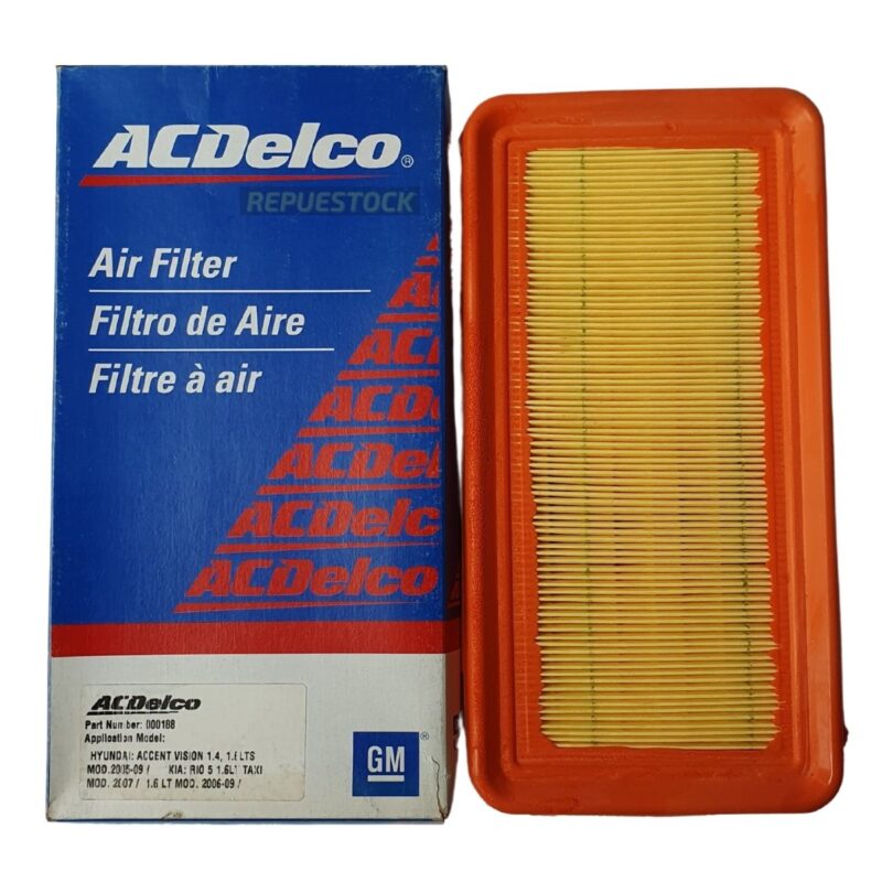 Filtro de Aire ACDelco Kia Rio Xcite / Hyundai Vision 1.4 - 1.6