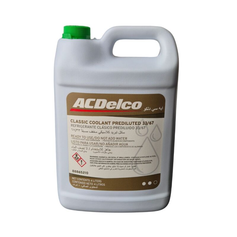 Refrigerante Acdelco Verde Premezclado 33/67 Cantidad 4 Litros