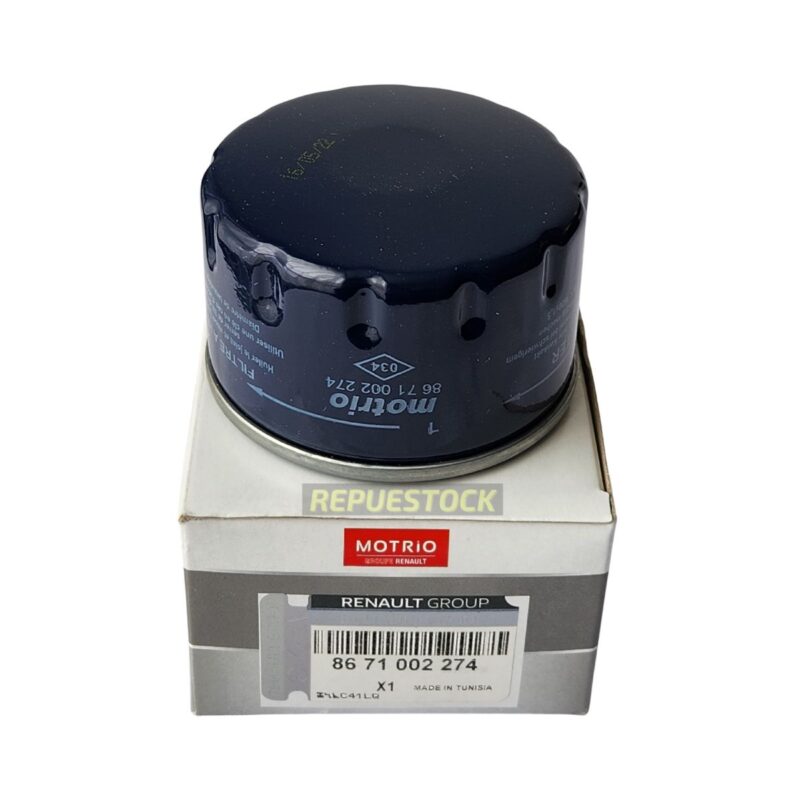 Filtro De Aceite Renault Duster/ Logan/ Sandero/ Symbol/ Megane/ Clio/ Twingo