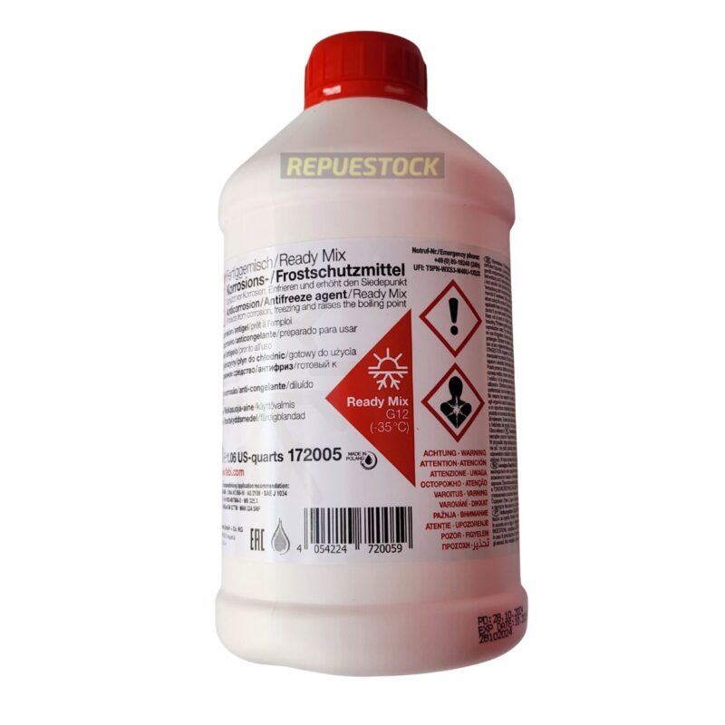 Refrigerante Febi G12 Prediluido 1 Litro Listo para usar